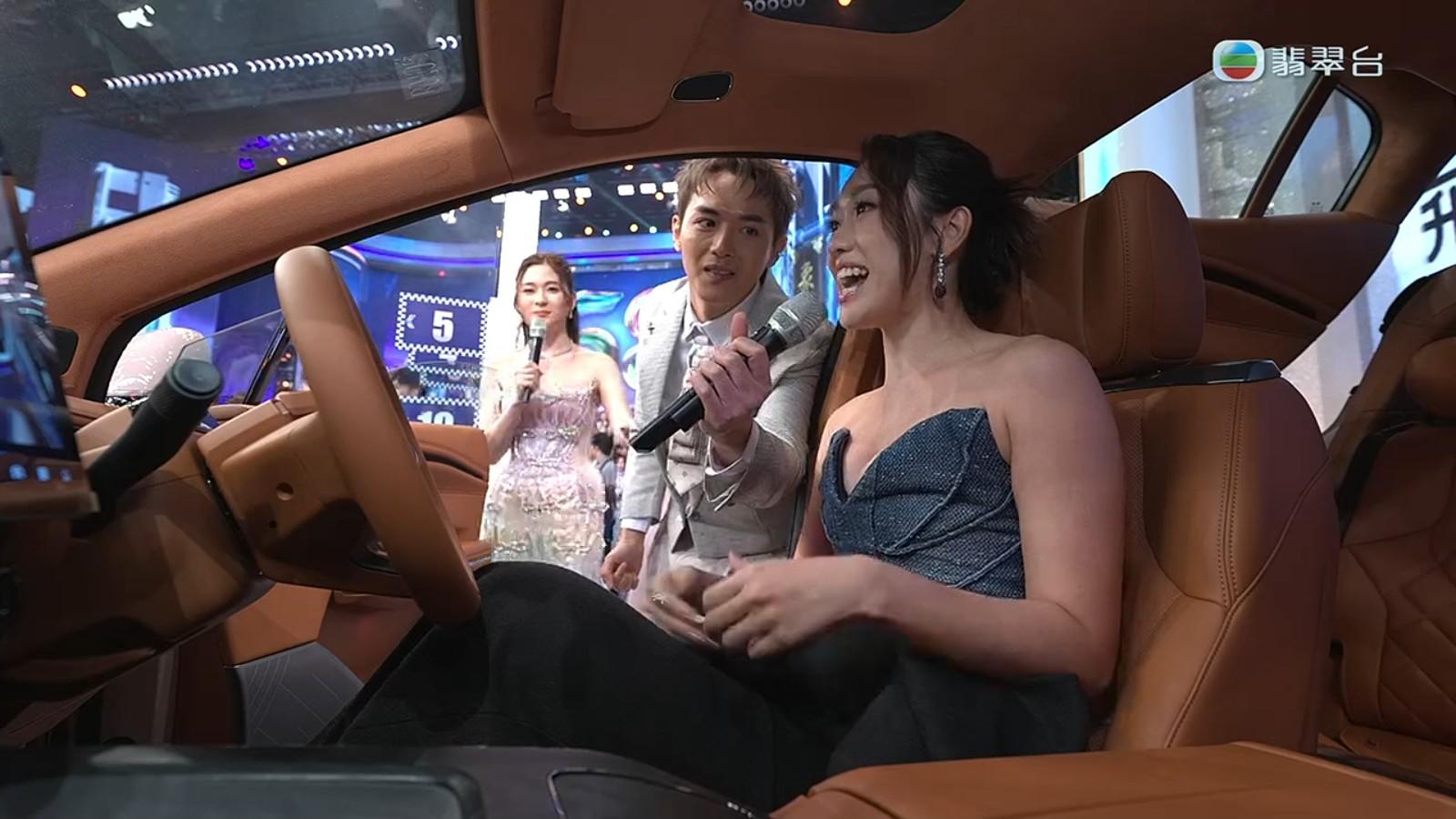 27歲藝員曾文心贏得價值33.98萬的純電SUV。