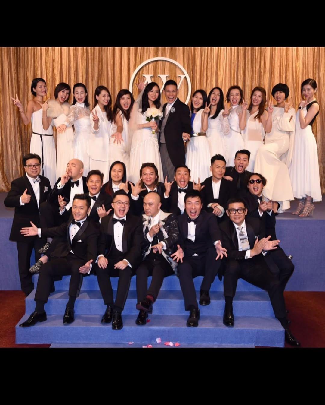 蘇永康與Anita結婚時,兄弟姊妹團陣容星光熠熠。