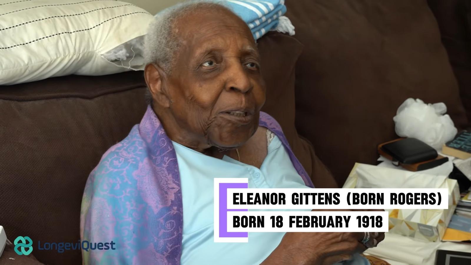 Eleanor Gittens說婚姻長壽的秘訣是彼此相愛。(健力士世界紀錄官網)