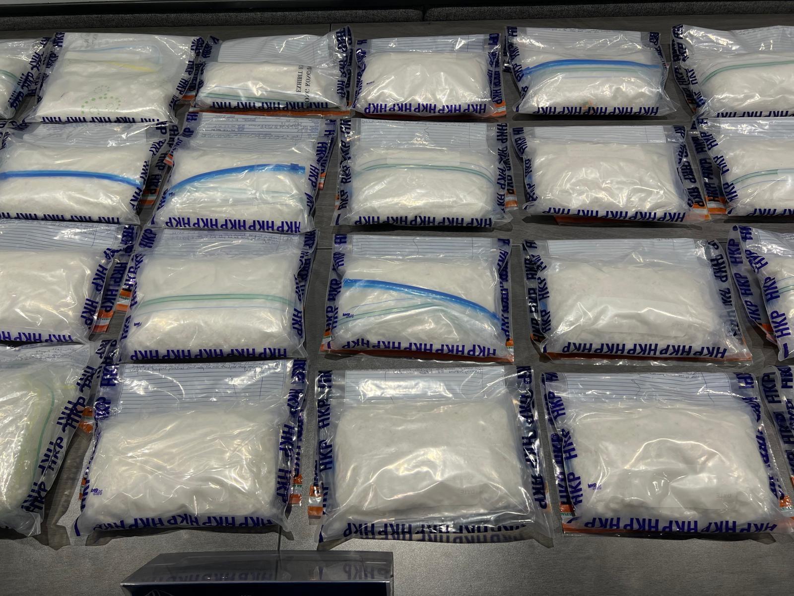 觀塘迷你倉變毒品分拆中心,警檢1600萬元K仔搖頭丸拘一巴籍漢。