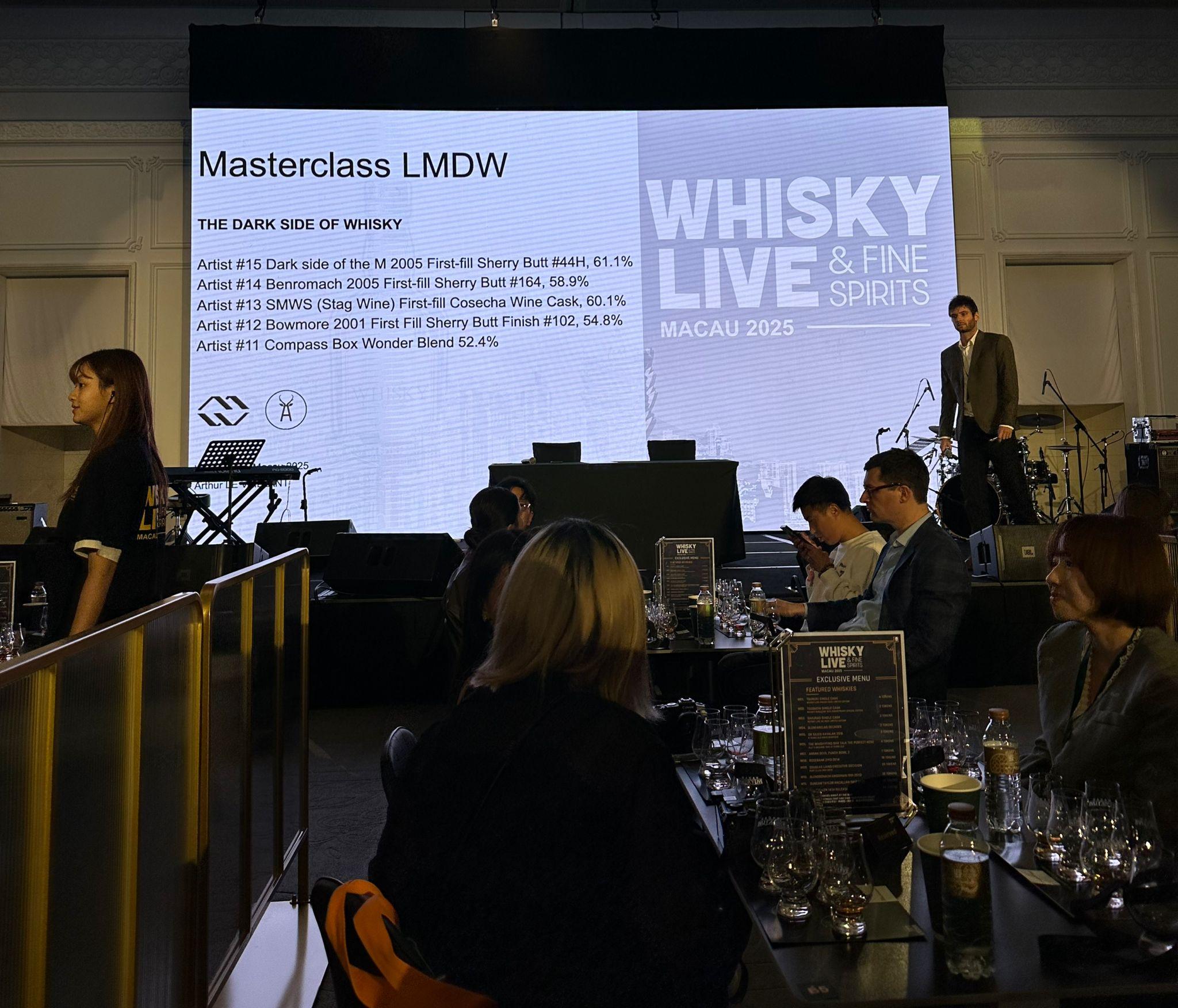 今屆whisky live有多個威士忌大師班供入場人士參加。