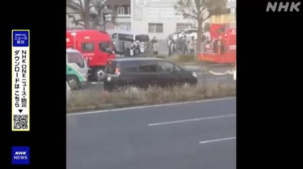 民眾拍下車禍現場情況。(互聯網)