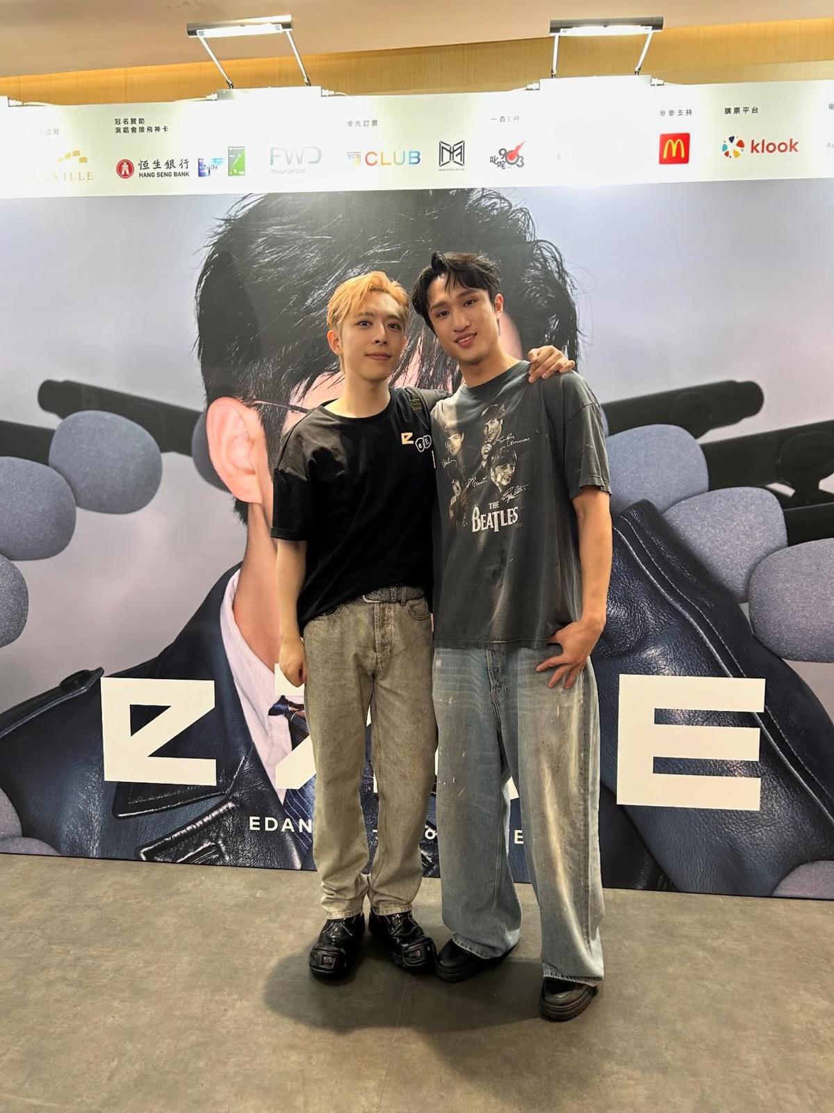 Edan和蔡俊彥是認識多年的大學室友,早前開個唱也有邀請對方做嘉賓。