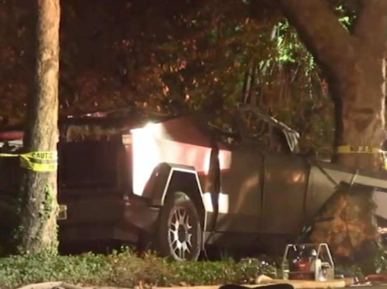 去年11月在三藩市郊區發生的Cybertruck火燒車事故,造成3人死亡,1人受傷。(互聯網)