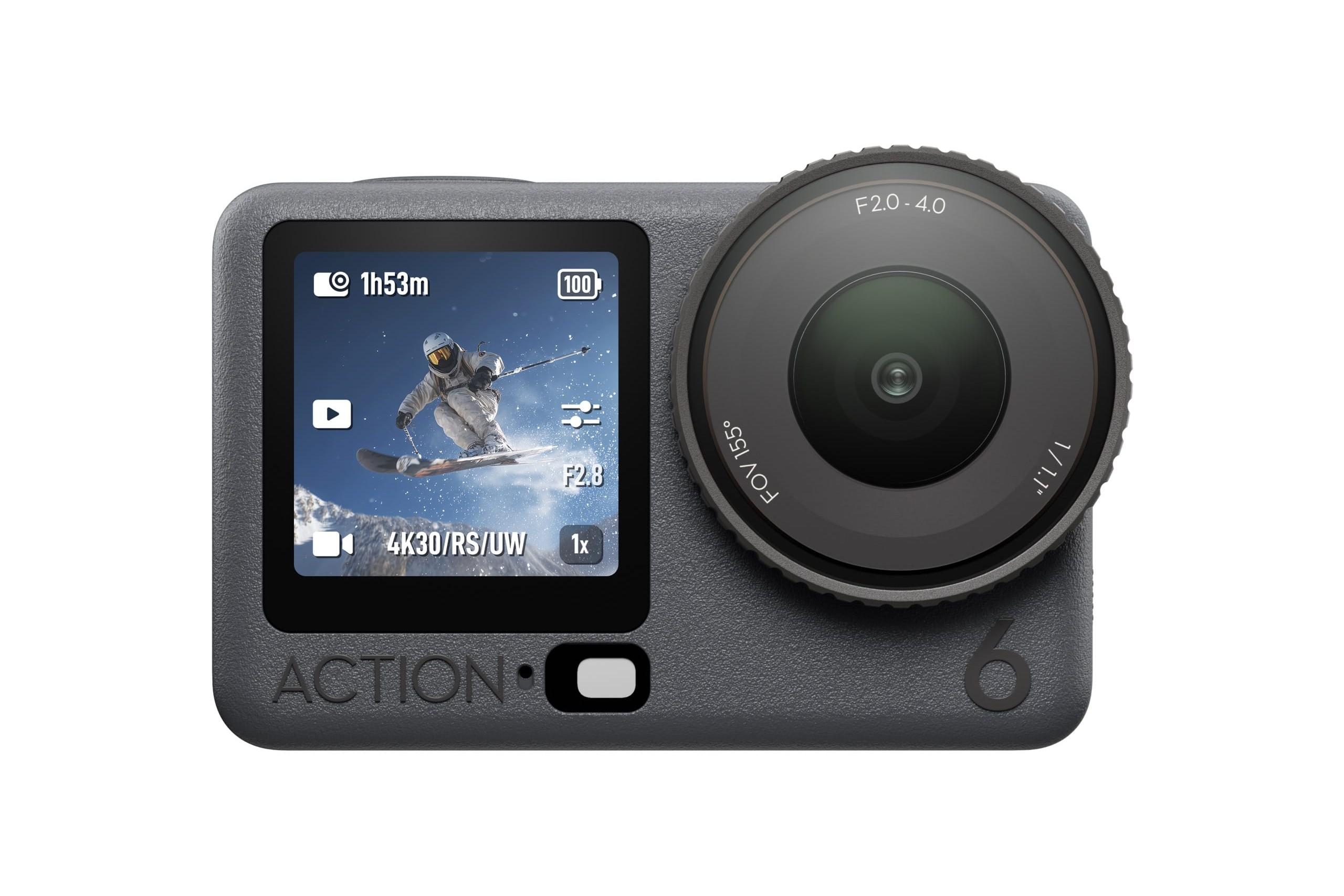 DJI Osmo Action 6為鏡頭圈比上代略為增大。