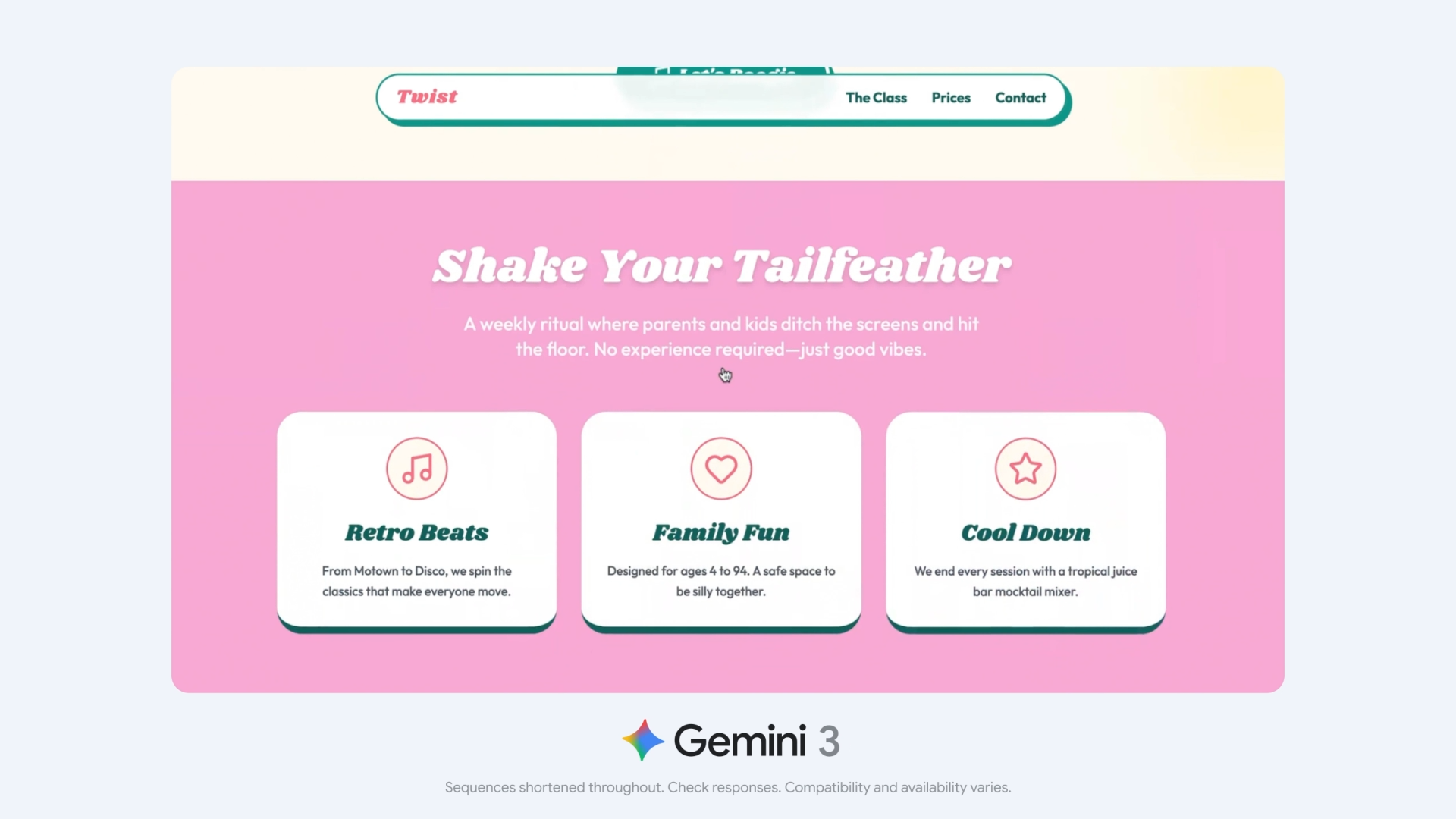 Gemini 3透過Vibe Coding打造網頁UI或應用程式。