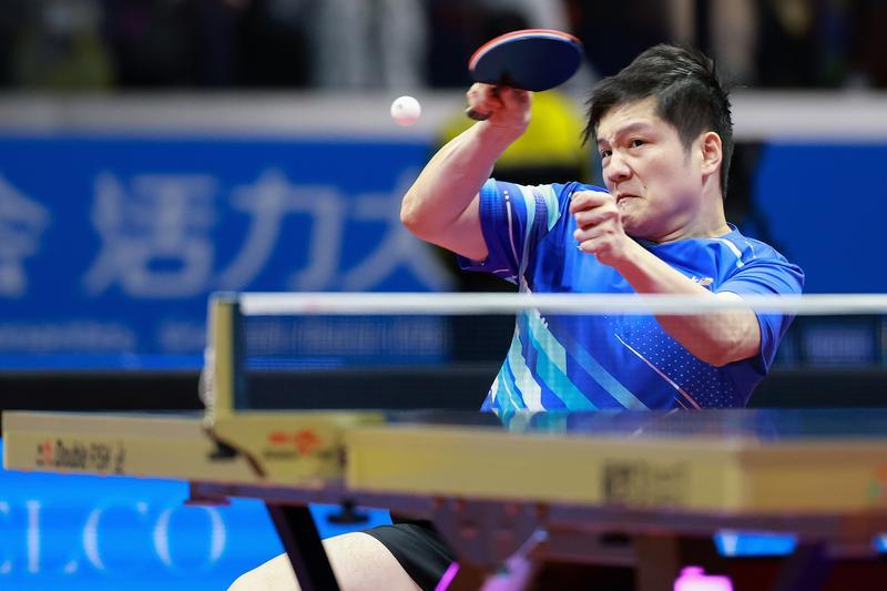 樊振東今屆全運會代表上海隊出戰。(新華社)