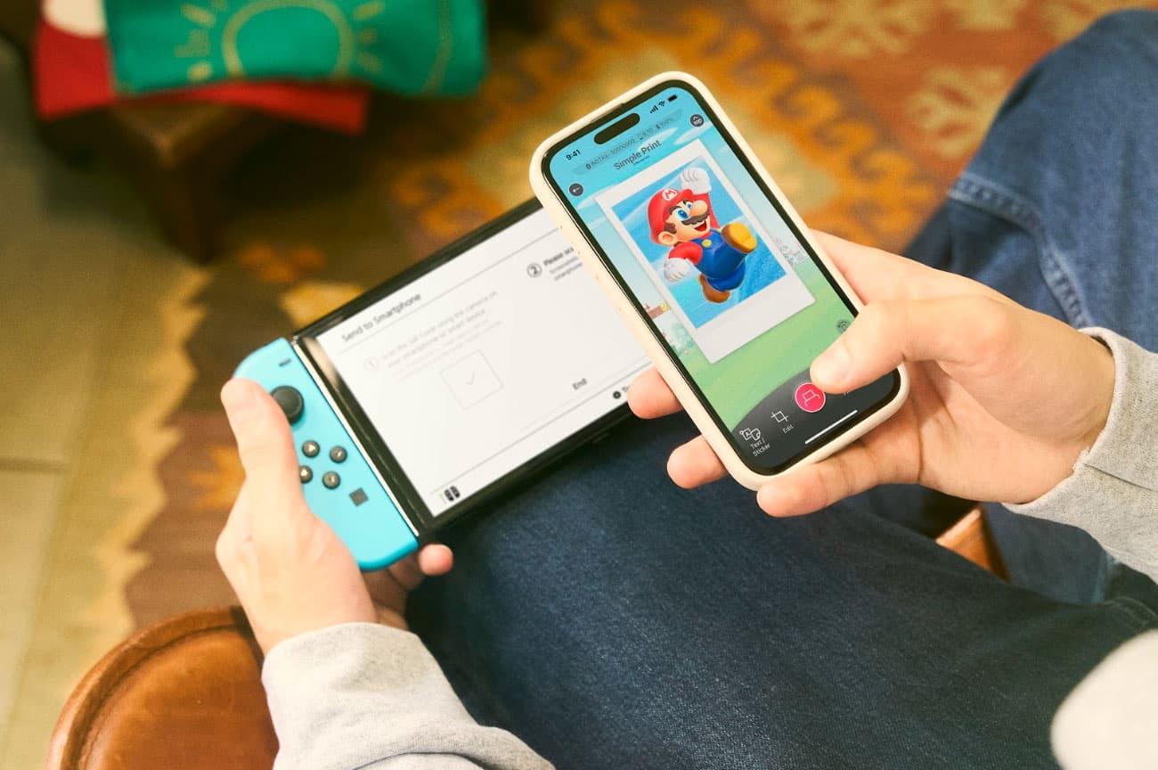 FUJIFILM instax mini Link for Nintendo Switch可在相片中加入瑪利歐元素。