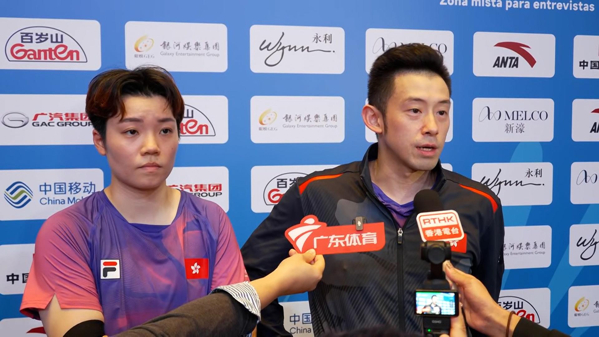 全運會|黃鎮廷(右)認為要找出需要改善地方。(港台圖片)