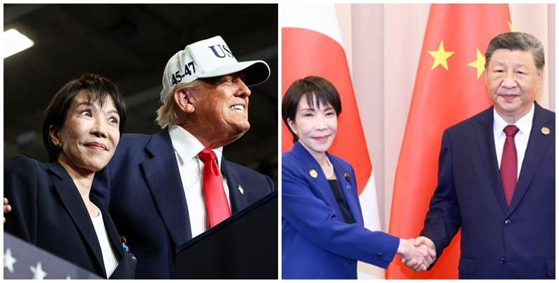 日本首相高市早苗10月底上任後,分別與美國總統特朗普及中國國家主席習近平會面。