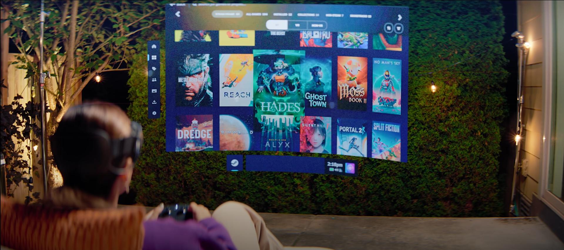 Steam Frame支援VR和非VR遊戲,並可獨立運作。