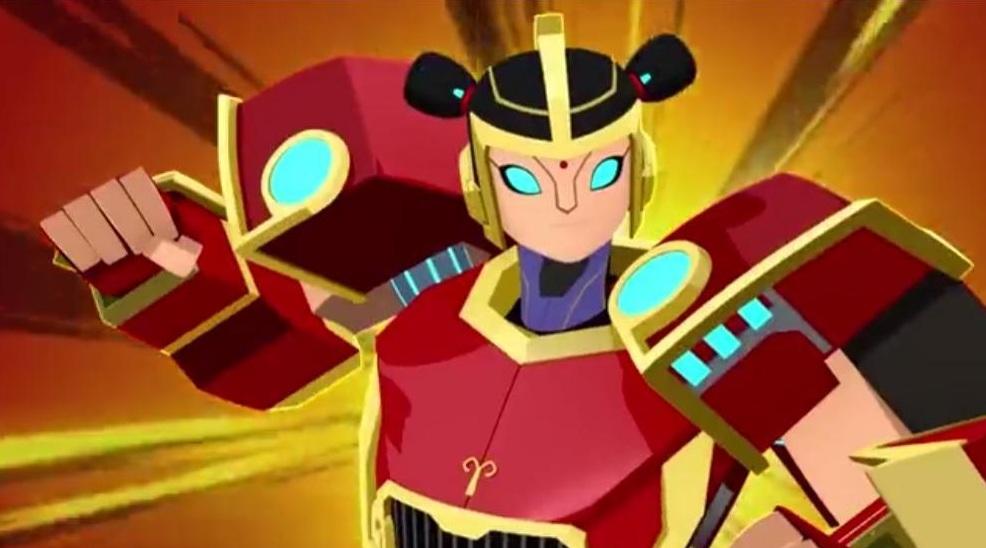 中美合拍的動畫連續劇《我的哪吒與變形金剛》。(互聯網)