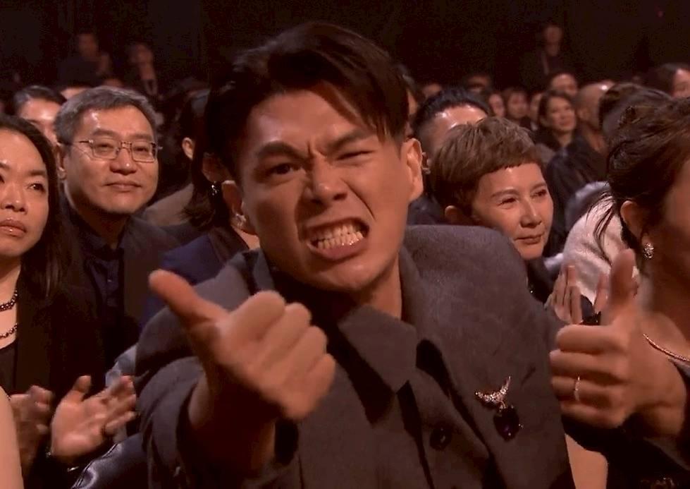 4年前參演《濁水漂流》的柯煒林,在台下亦替李駿碩得獎感到高興。