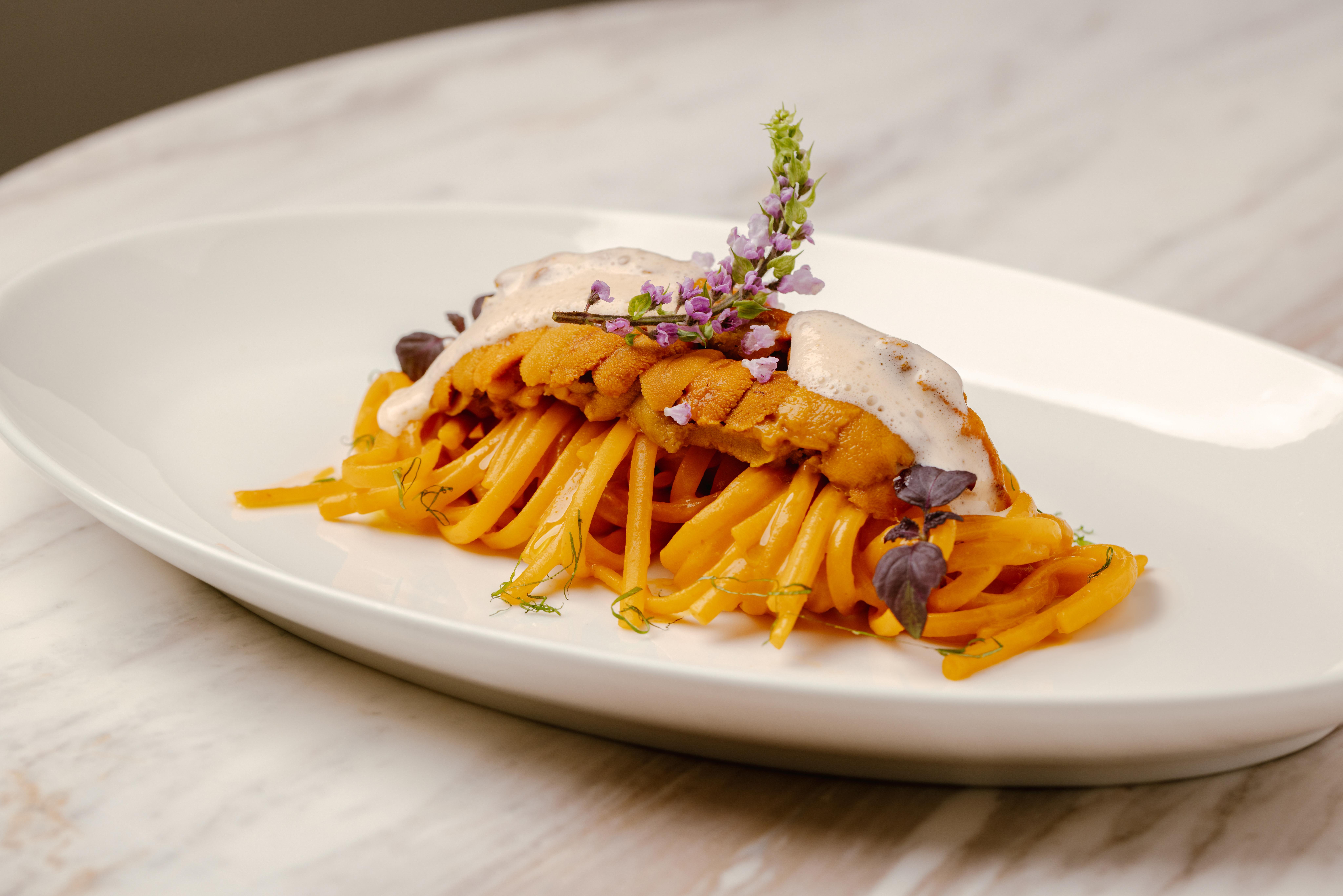 西西里紅蝦扁意粉 ($820)