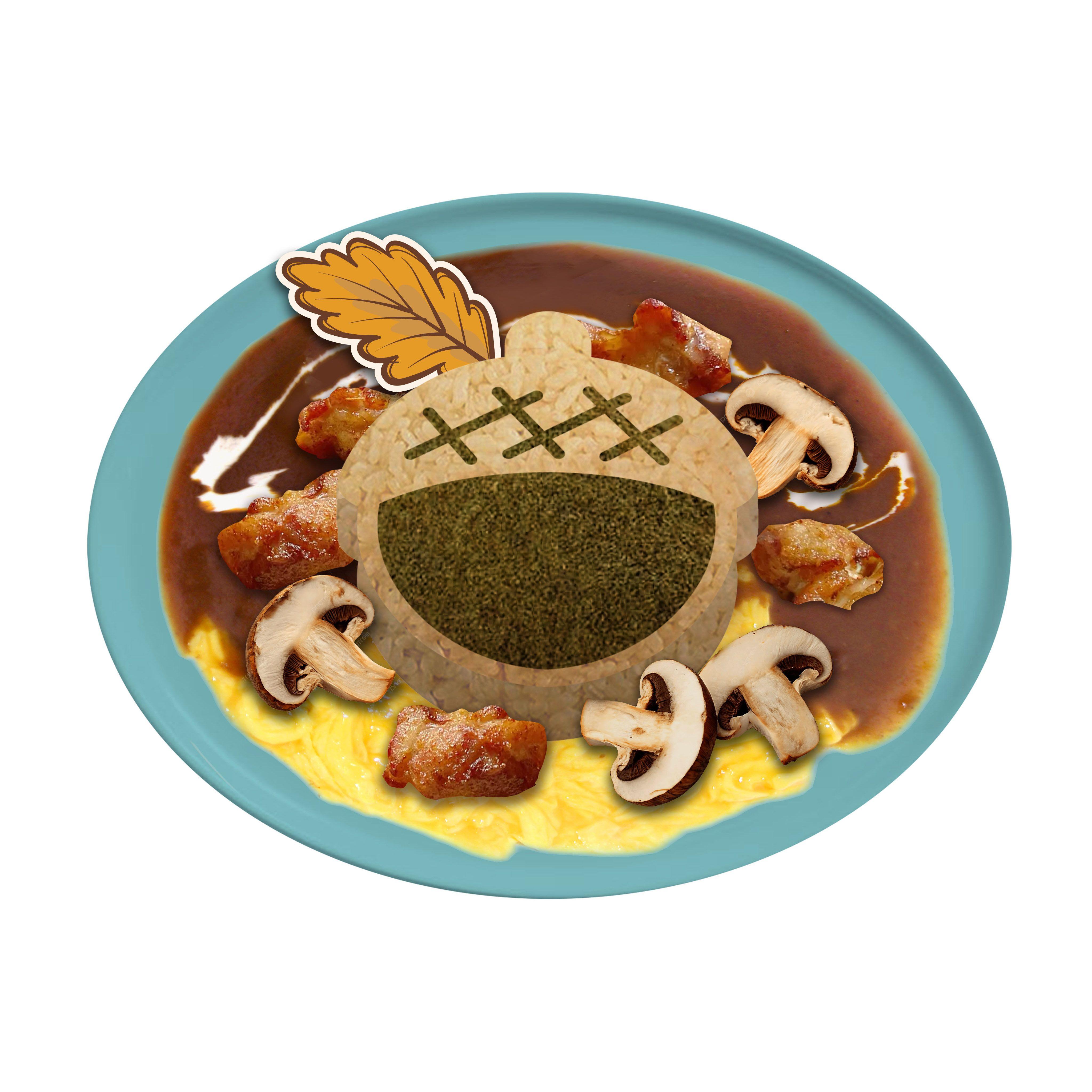 森林橡果蛋包飯