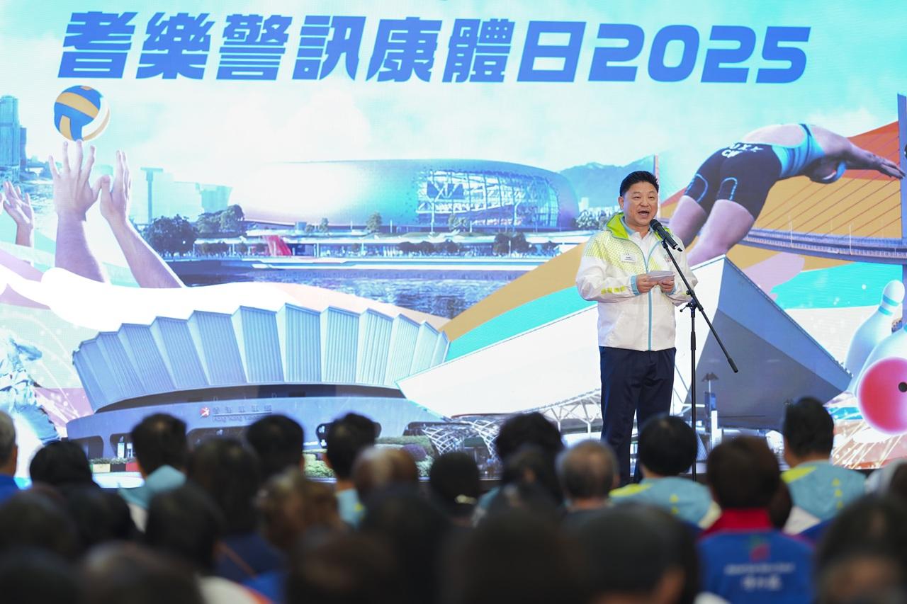 水警總區指揮官暨耆樂警訊中央諮詢委員會主席吳卓衡於開展禮致歡迎辭。