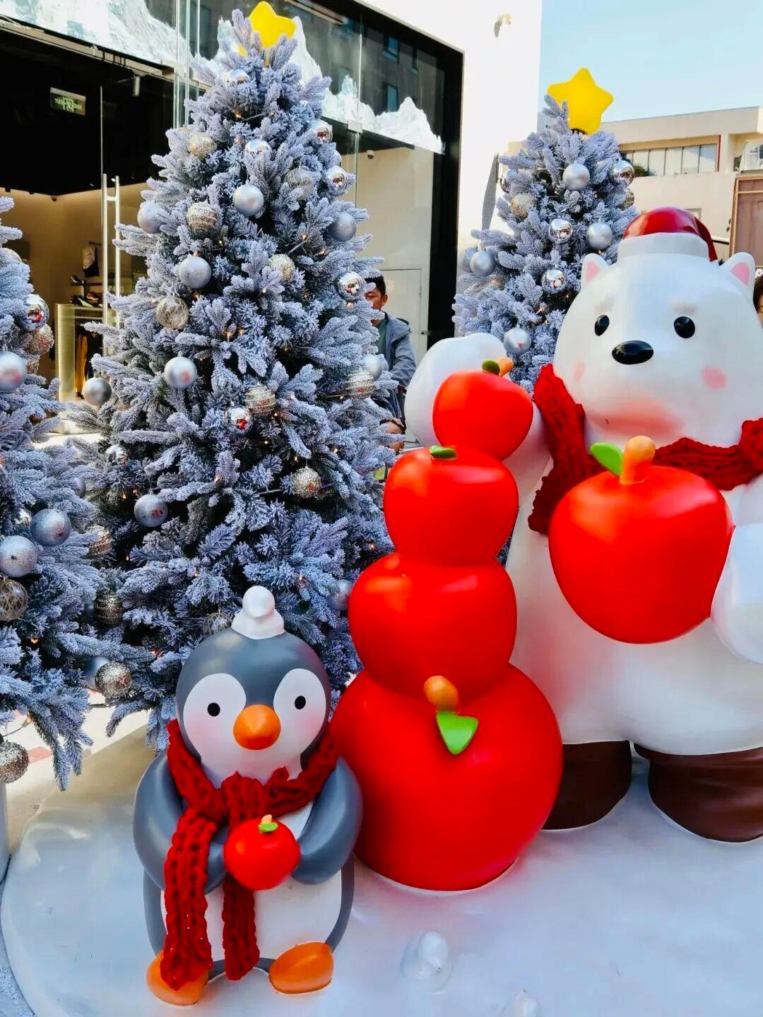 深業上城內的聖誕布置。(圖片來源:深業上城公眾號)