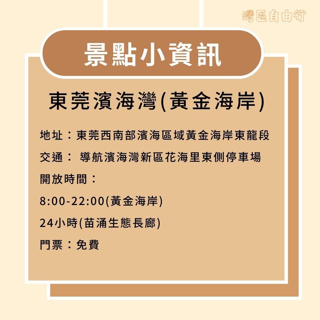 東莞濱海灣(黃金海岸)地址、交通、開放時間及門票資料(當代中國製圖)