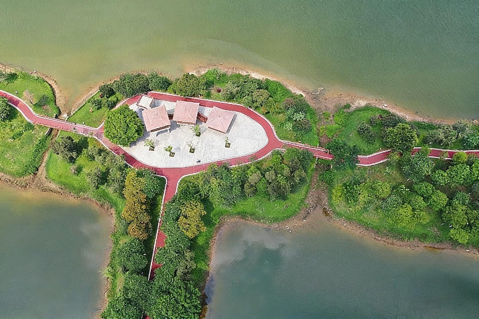 廣州增江畫廊最優美的地方之一,便是鶴之洲濕地公園。園內不但騎行道寬闊,四周還有花開成海,看得令人心曠神怡。(圖片來源:視覺中國)