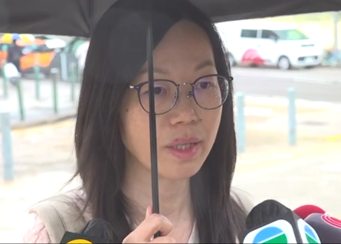 中華基督教會馮梁結紀念中學校長黃慧珊稱校內所有災民已離開,相關物資亦已運走。(港台影片截圖)