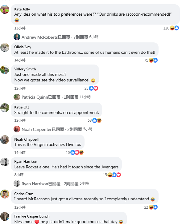 浣熊大鬧酒舖醉倒廁所「 大字形」趴地昏睡 網民:佢勁過人類