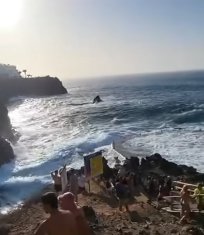 西班牙名勝大浪捲走遊客釀3死3傷(有片)