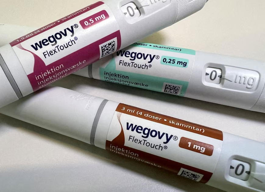 不同劑量的Wegovy針劑。(路透社)