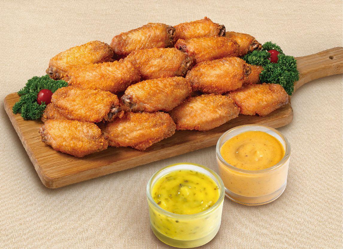 雙色雞翼 (青檸蜜糖醬及香草芝士醬) (32件) 加配價: $238