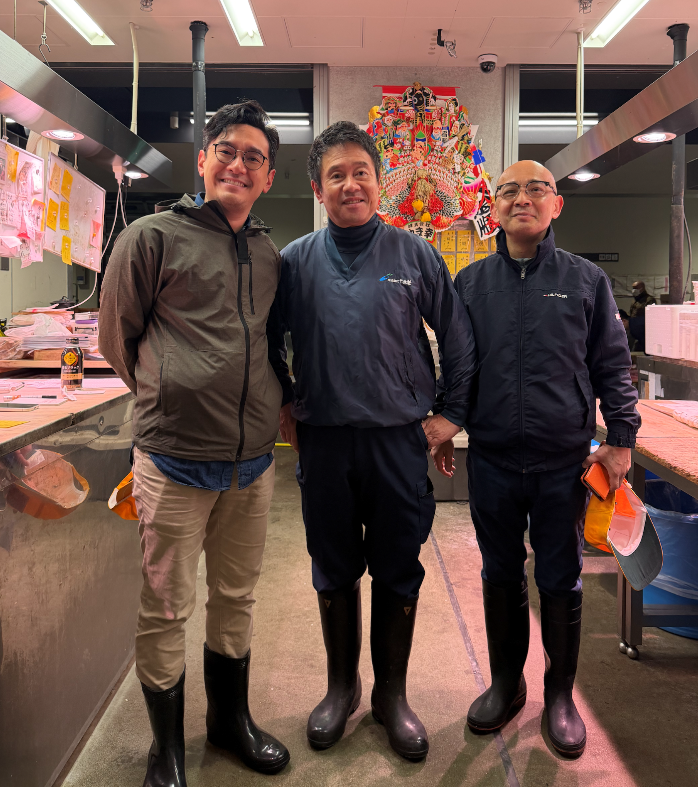 鮨樂主理人兼食材供應鏈科技公司Air Purchase創辦人陳承摯(左)拜訪山幸創辦人山口幸隆。