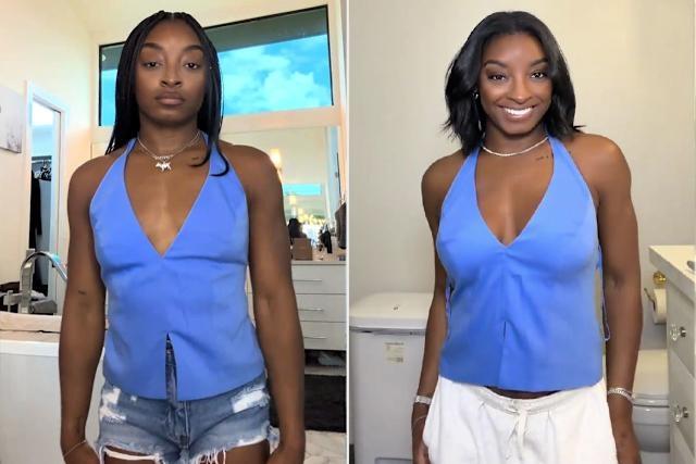 比莉絲(Simone Biles)提到,為了讓自己感覺更好、更愛自己,才會進行整形。(TikTok)