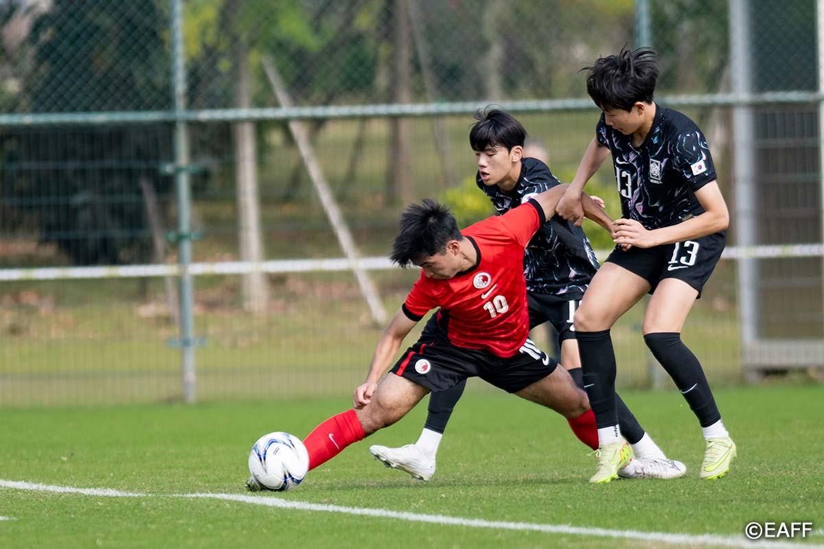 香港U15以2:0擊敗南韓。(EAFF官網)