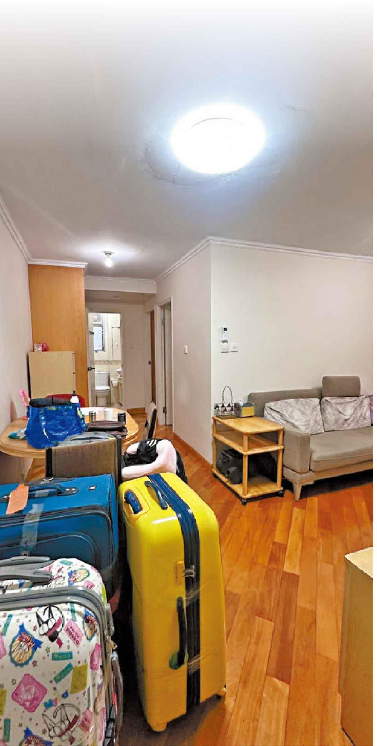 租客簡單至攜衣物便可入住。(受訪者提供)