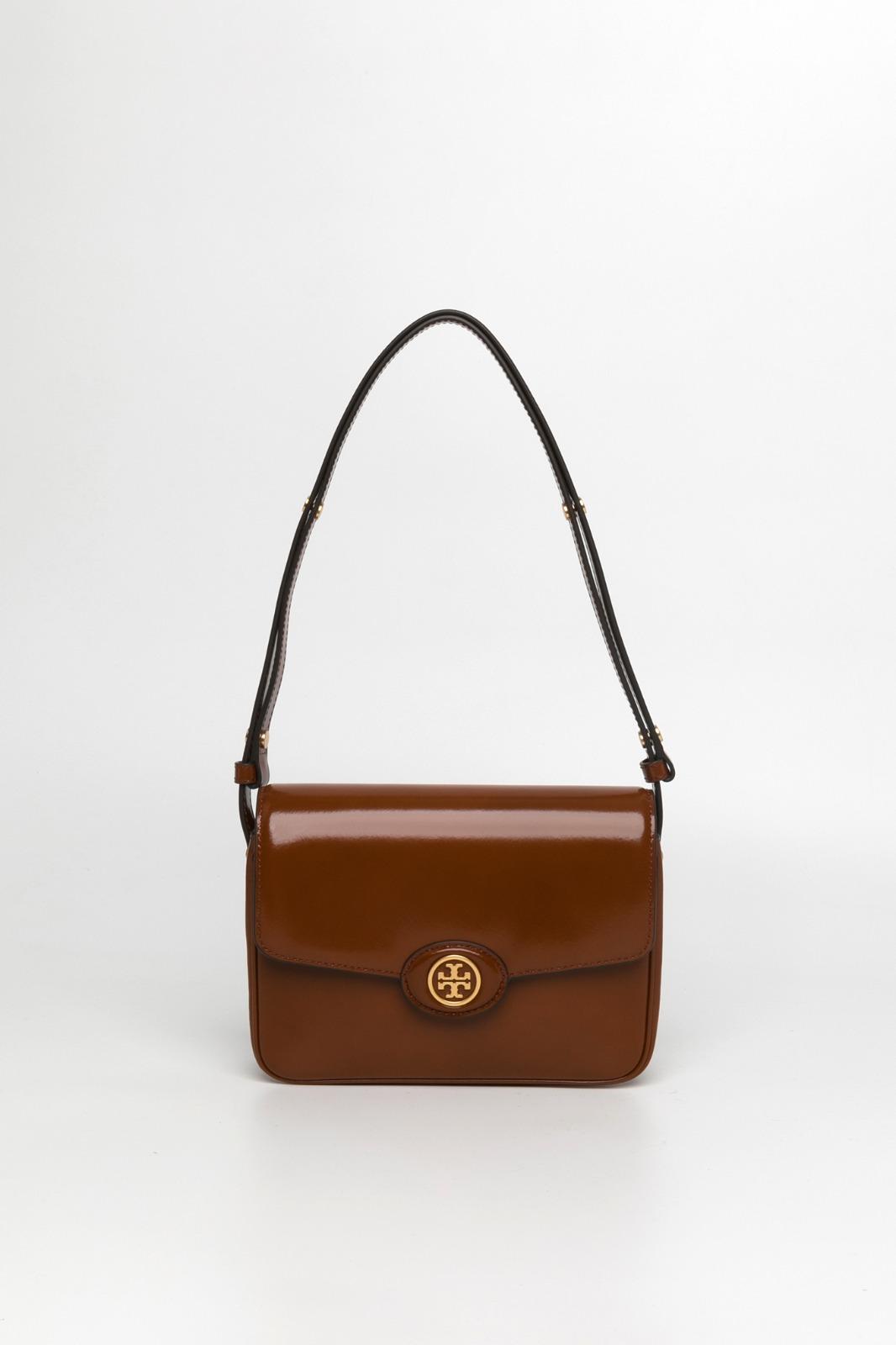 TORY BURCH啡色皮革手袋 原價:$4,600 半價:$2,300