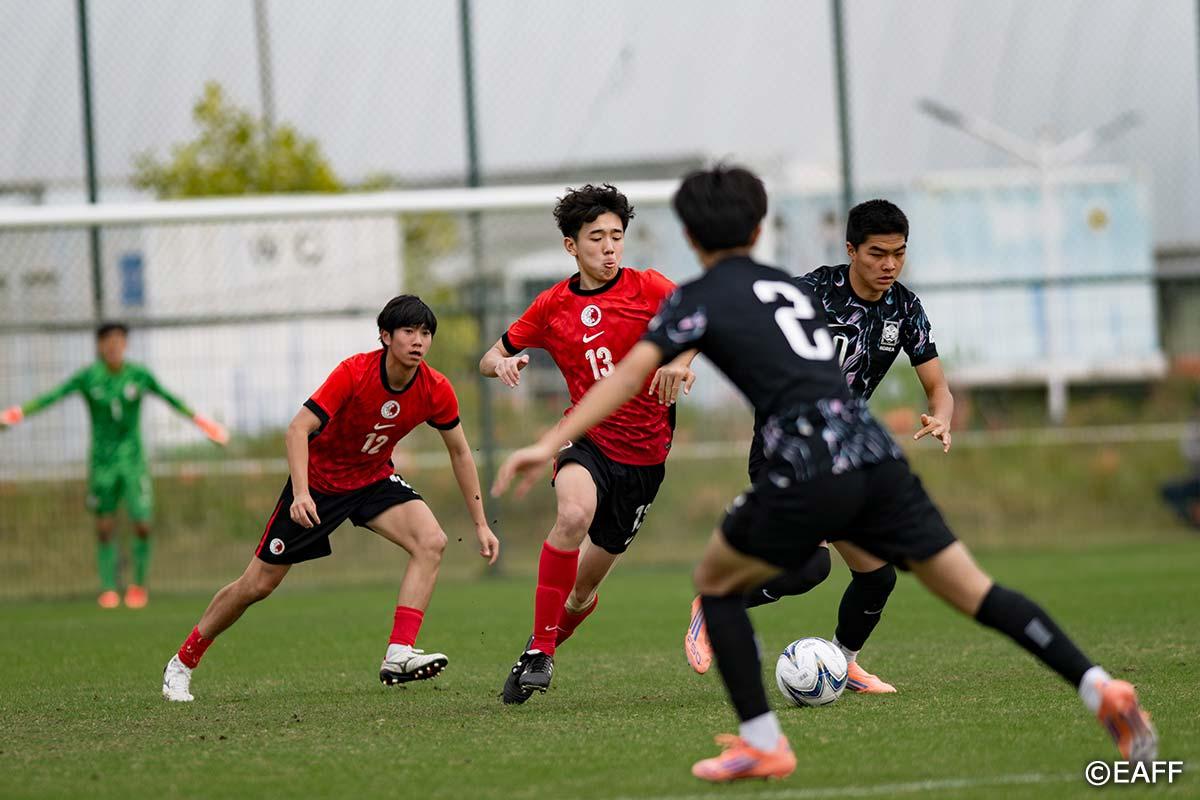 香港U15以2:0擊敗南韓。(EAFF官網)