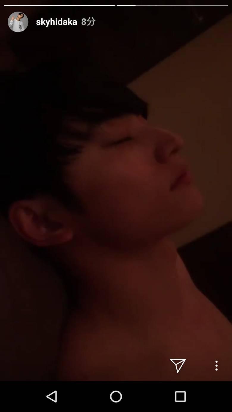 日高光啟於2019年曾流出約7秒床上短片。