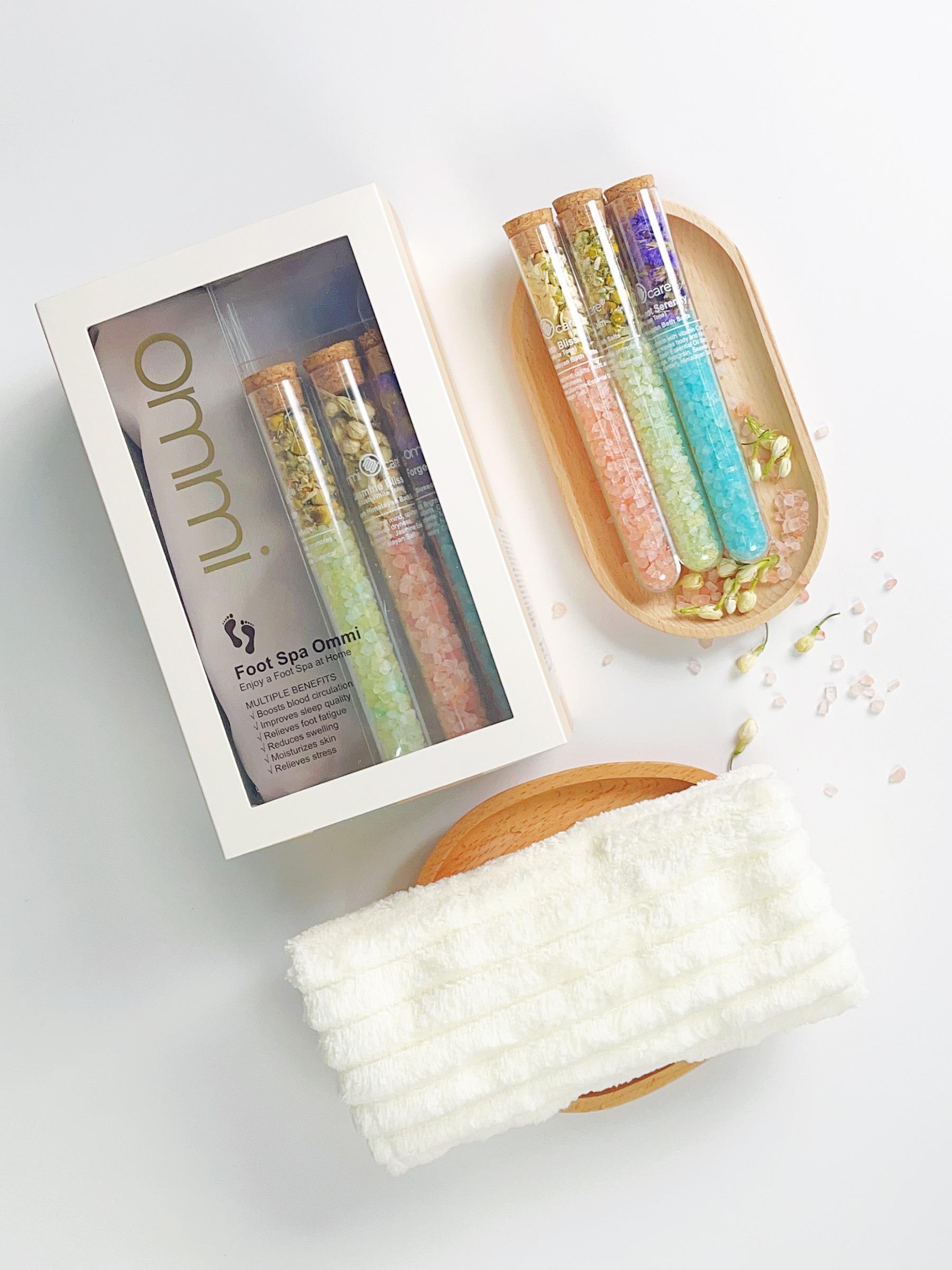 聖誕交換禮物推介|Ommi Care 花漾足浴養生套裝5.0 $198