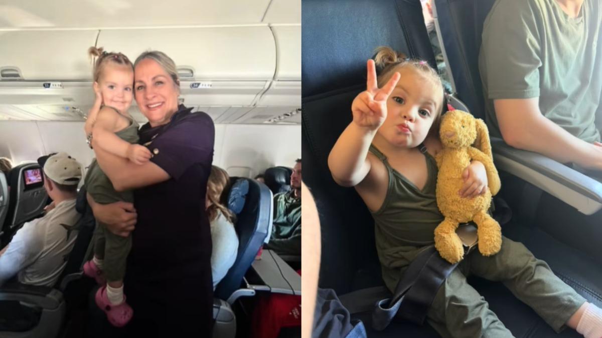 搭飛機2歲女童坐不定 空姐邀當「小助手」聰明化解