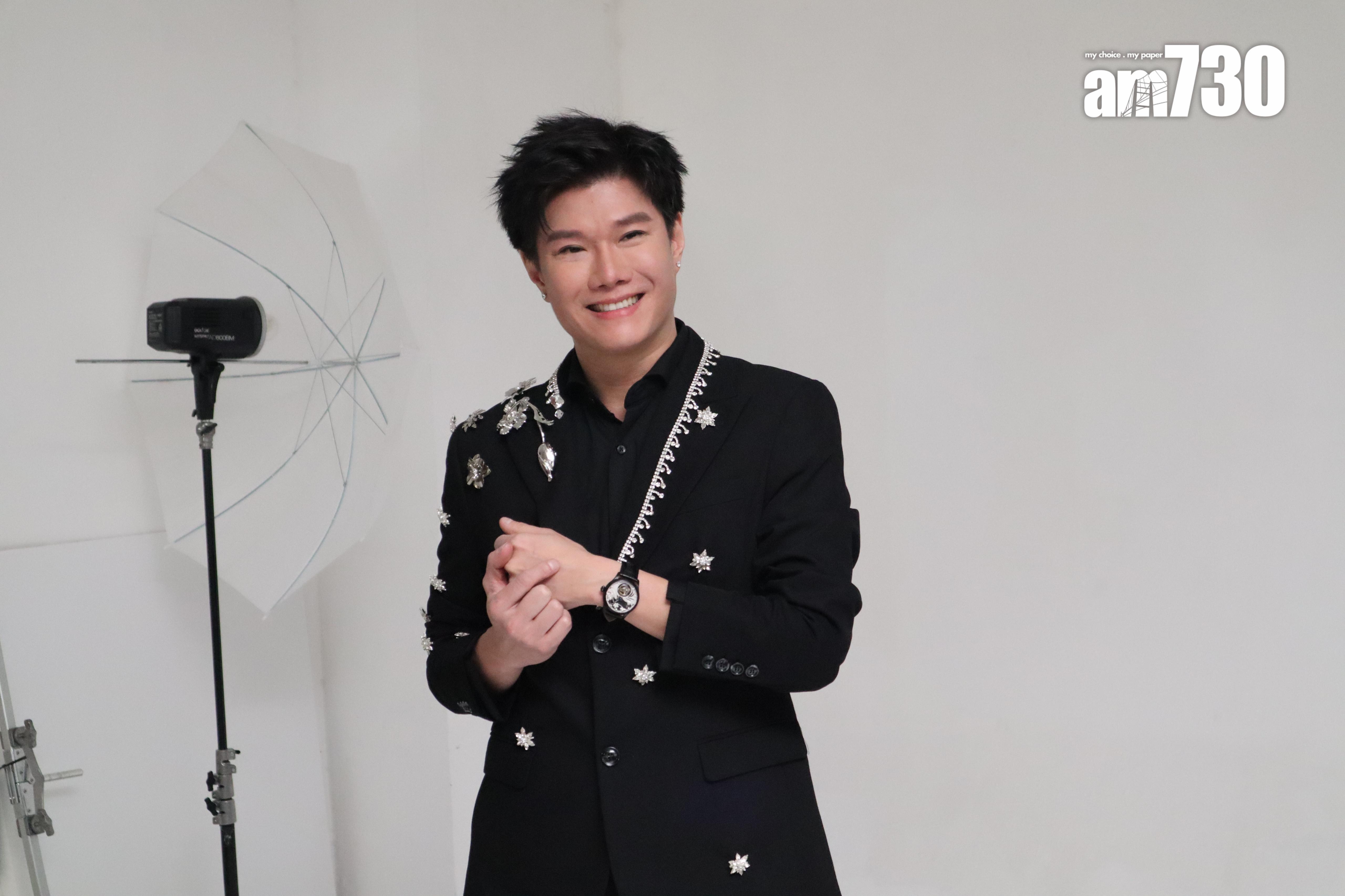 張與辰日前拍攝手錶宣傳照。(娛樂組攝)