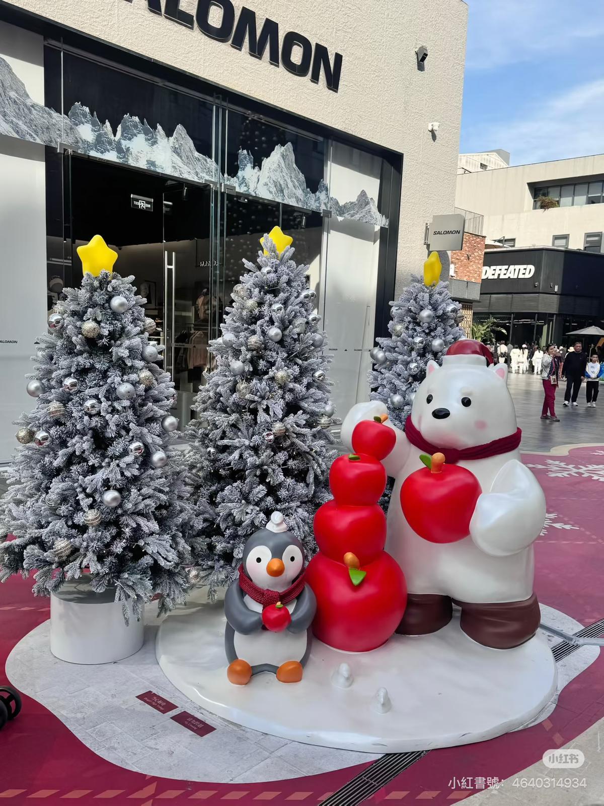 深圳聖誕好去處|深業上城:「絨熊冬日」童話世界 (圖片來源:小紅書@萬萬der福)