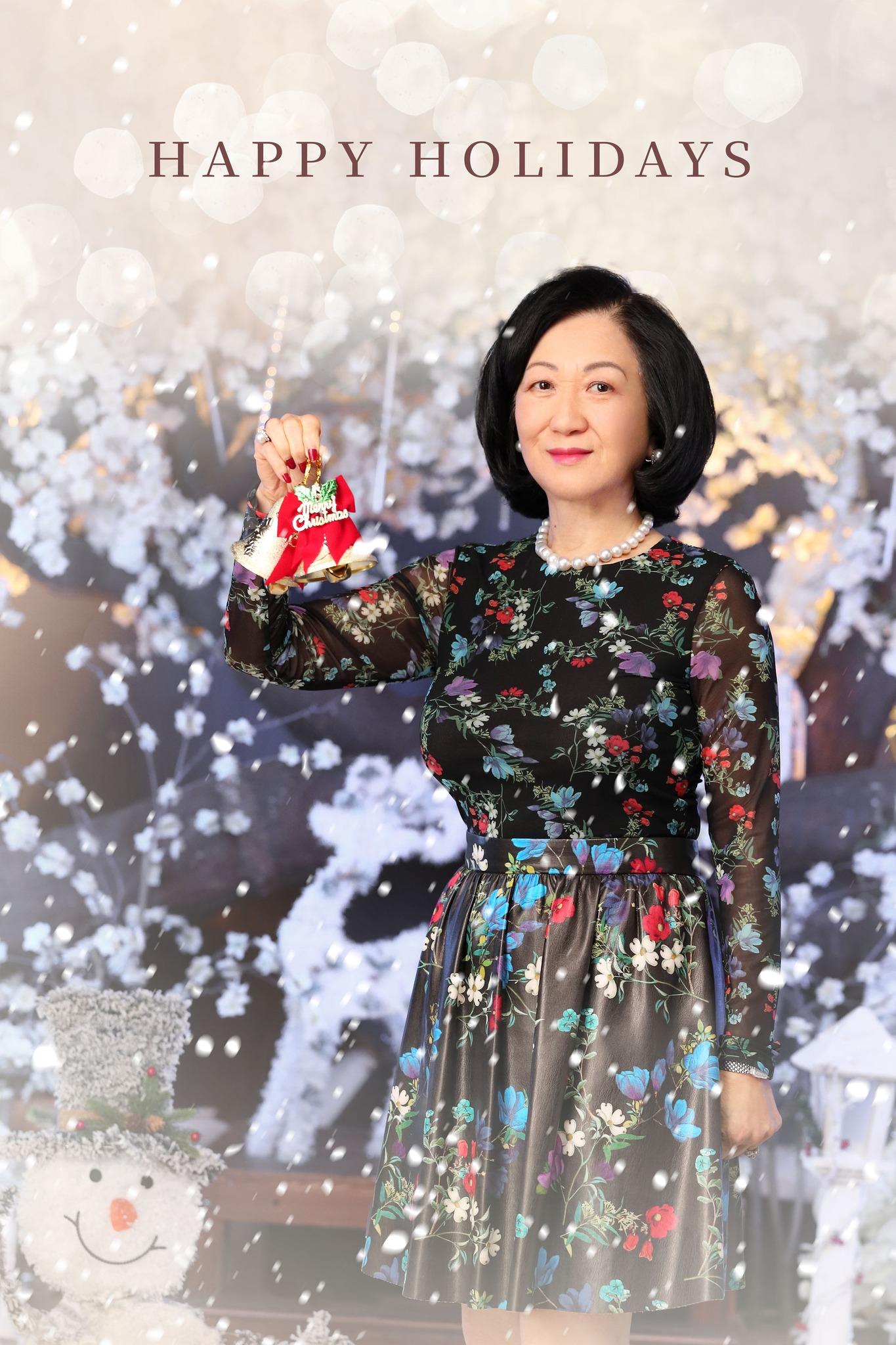 葉劉淑儀往年推出的聖誕賀圖