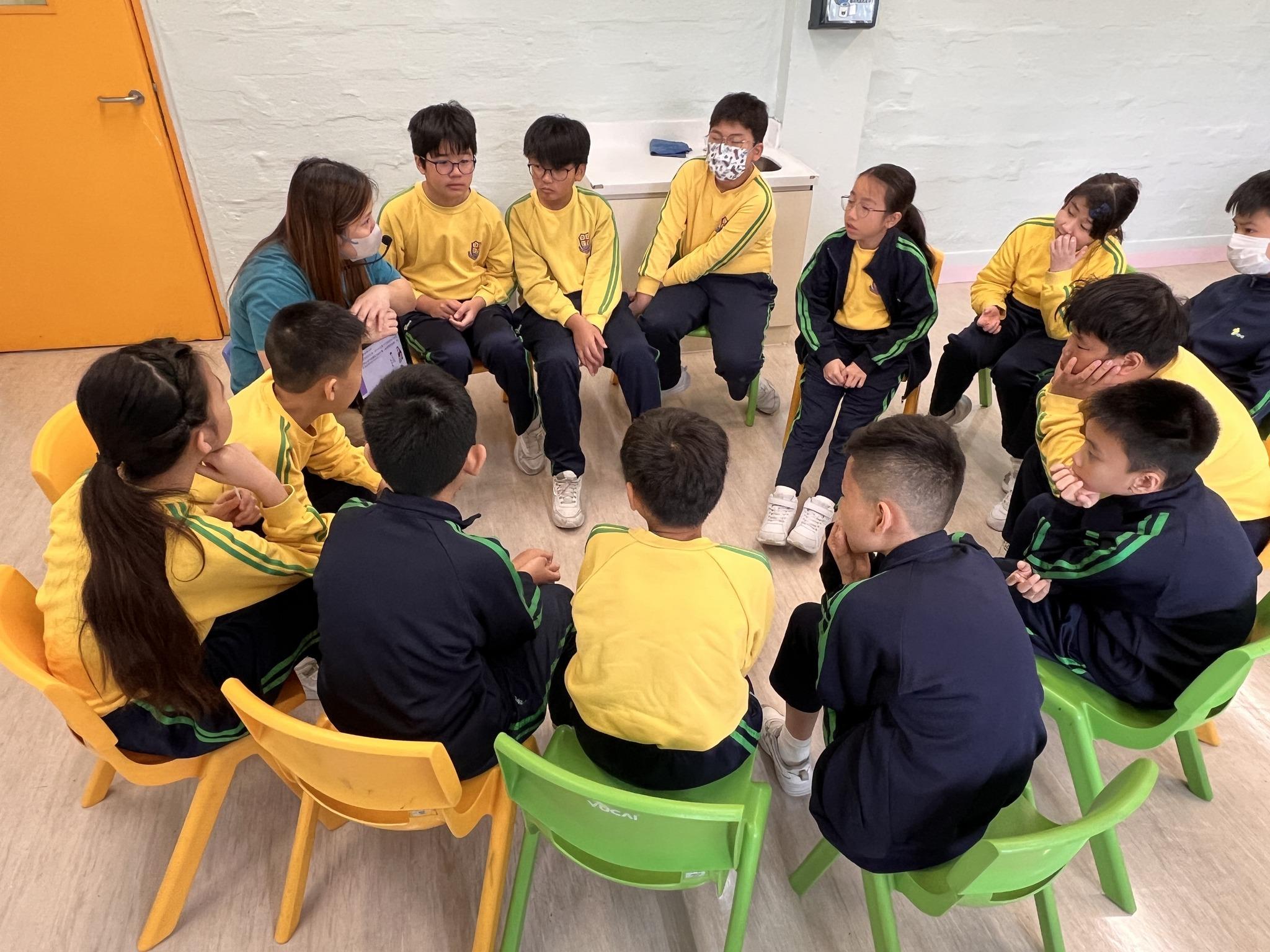 大埔浸信會公立學校學生。(大埔浸信會公立學校Facebook)