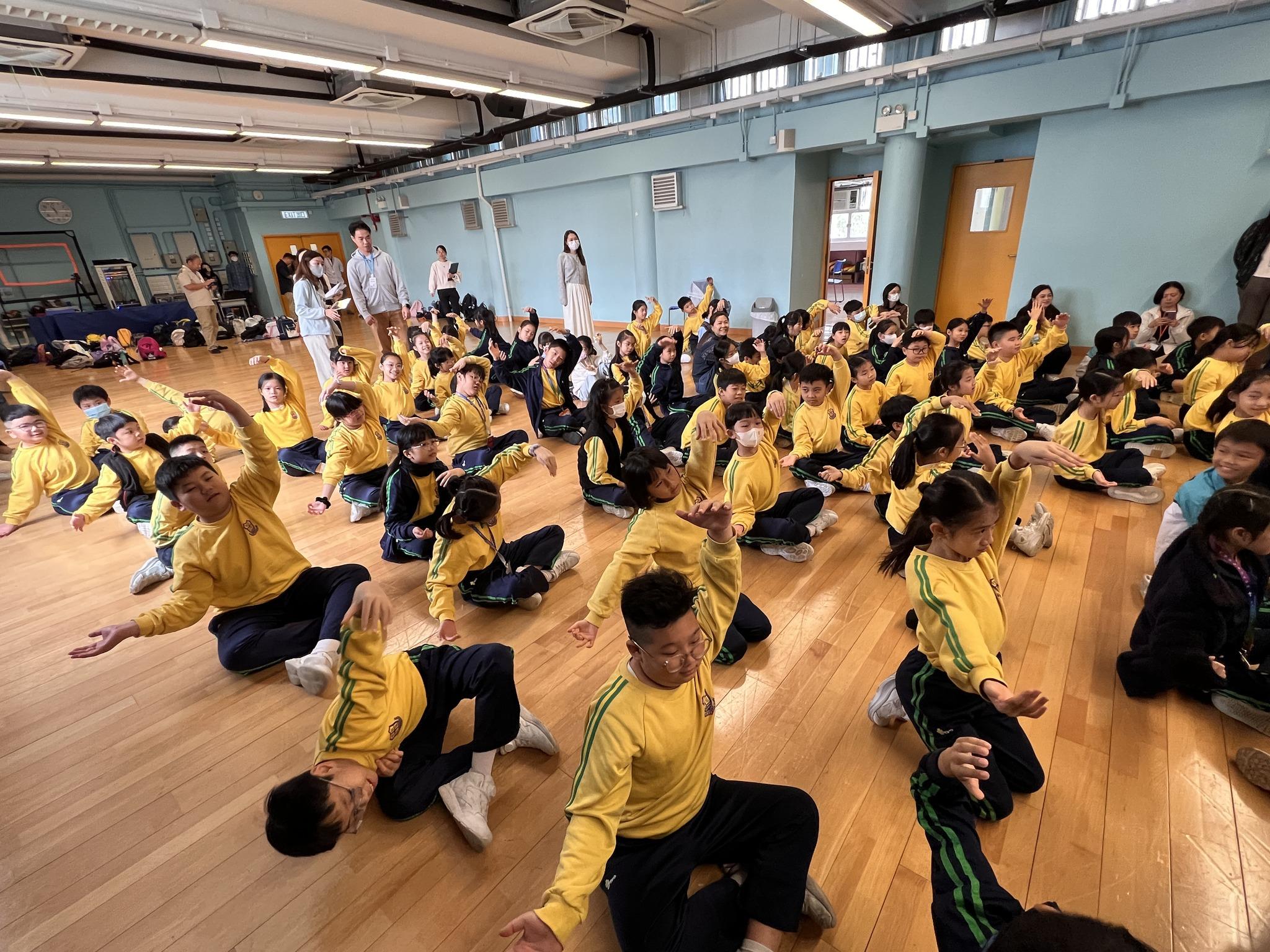 大埔浸信會公立學校學生。(大埔浸信會公立學校Facebook)