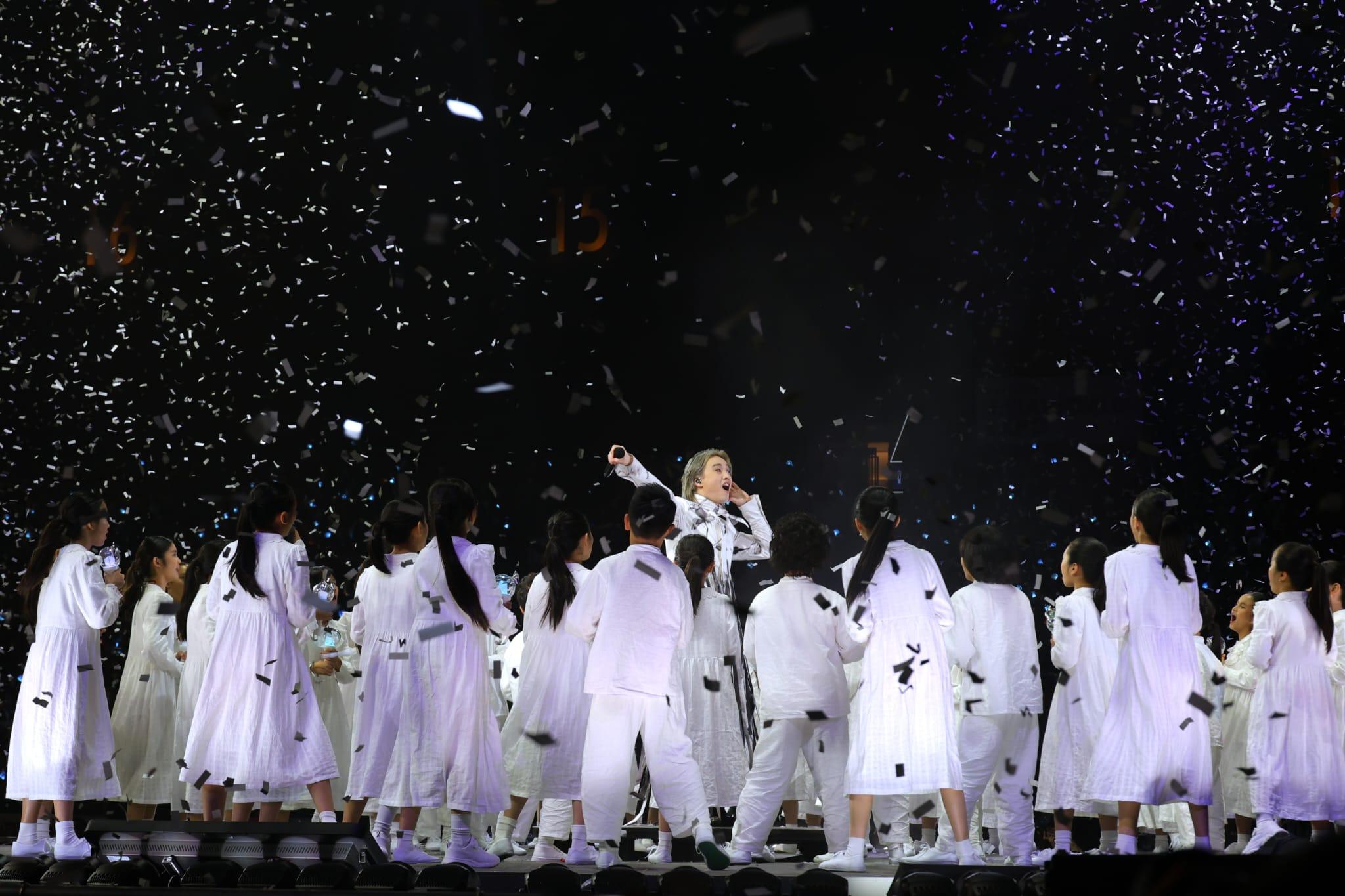 柳應廷Jerl唱《Dear Children》時,場面溫馨。(娛樂組攝)