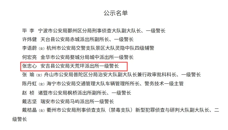 外號「杭州朴信惠」的浙江杭州交通女警李語蔚入選工作模範。