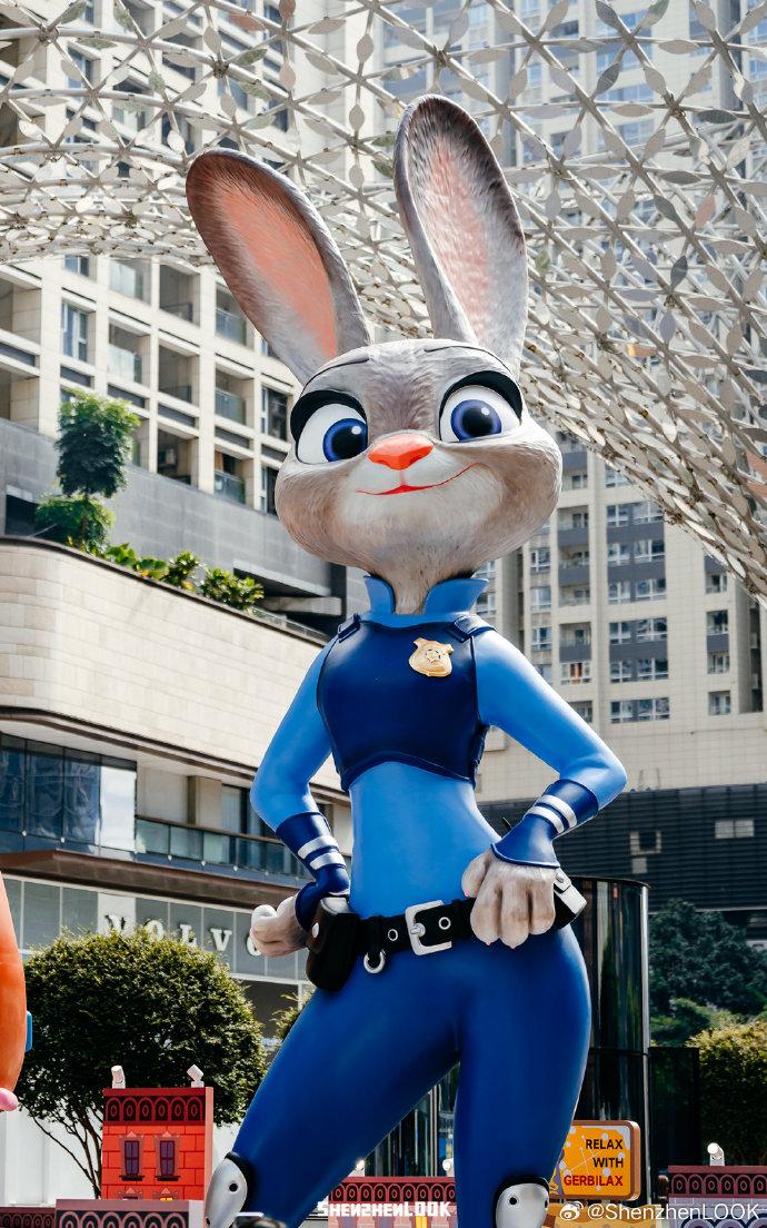 深圳聖誕好去處|卓悅中心:優獸大都會2動物城 6大電影場景打卡位(圖片來源:微博@ShenzhenLOOK)