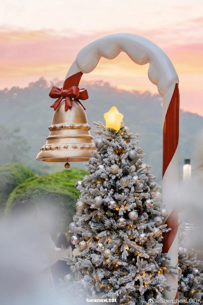 深圳聖誕好去處|深業上城:「絨熊冬日」童話世界 (圖片來源:微博@ShenzhenLook)