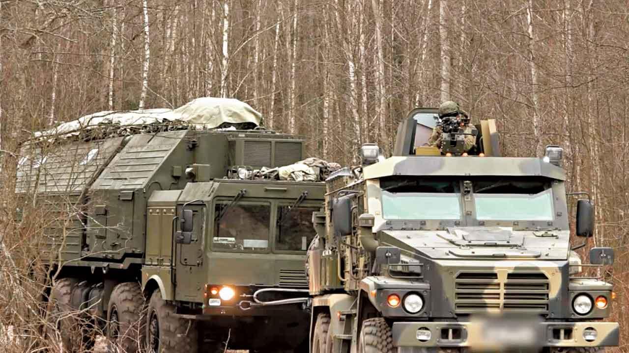 俄羅斯在白俄部署可攜帶核彈的「榛樹」導彈系統。(美聯社)