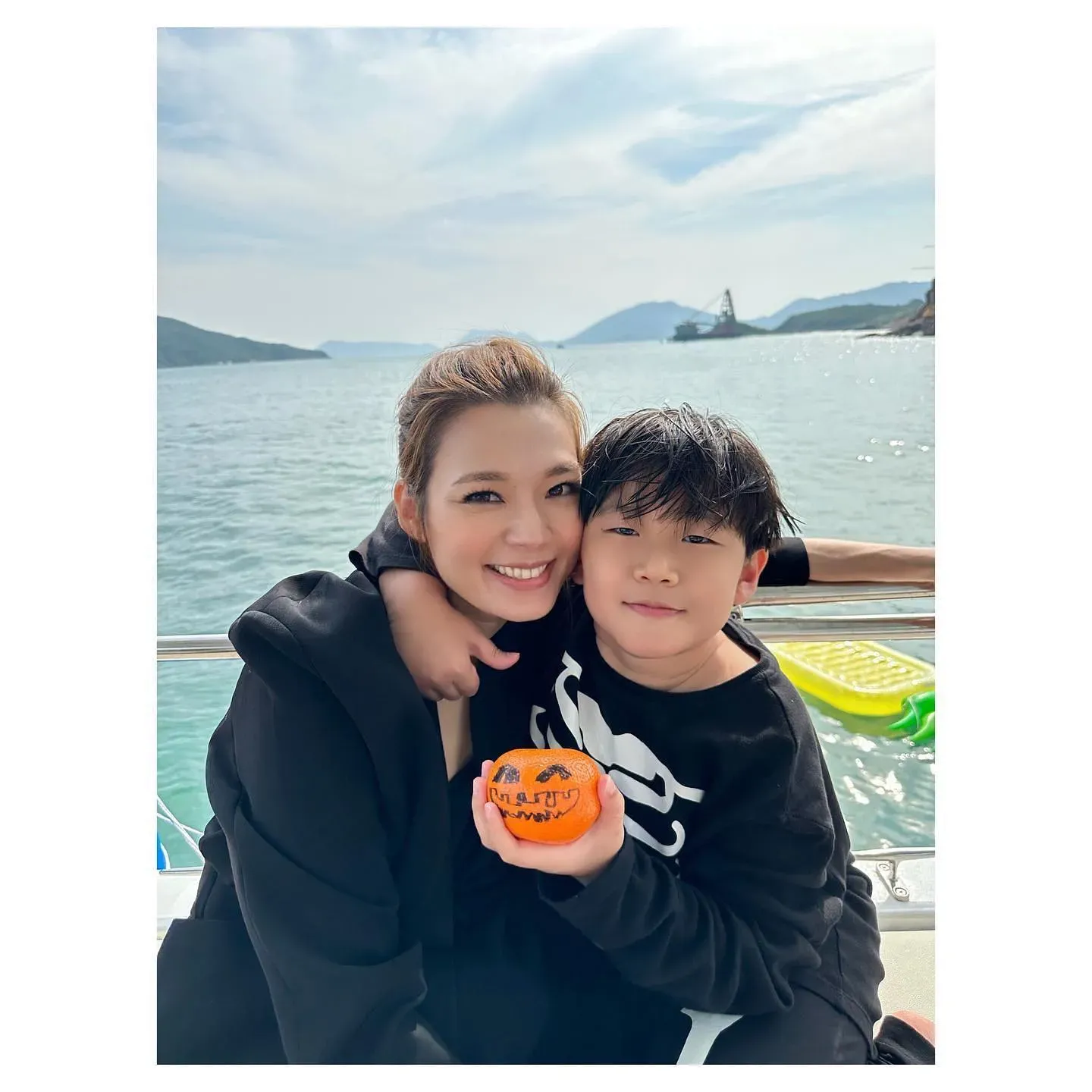 呂慧儀支持囝囝積極行善。