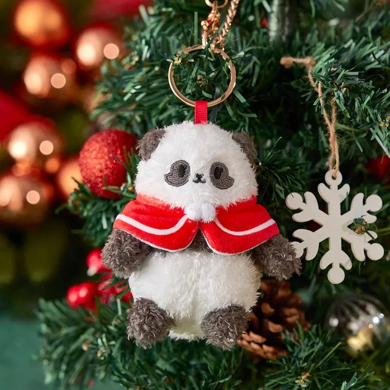聖誕限定大熊貓精品(Panda Friends 聖誕主題 - 家姐「加加」毛絨掛飾(附鍊))