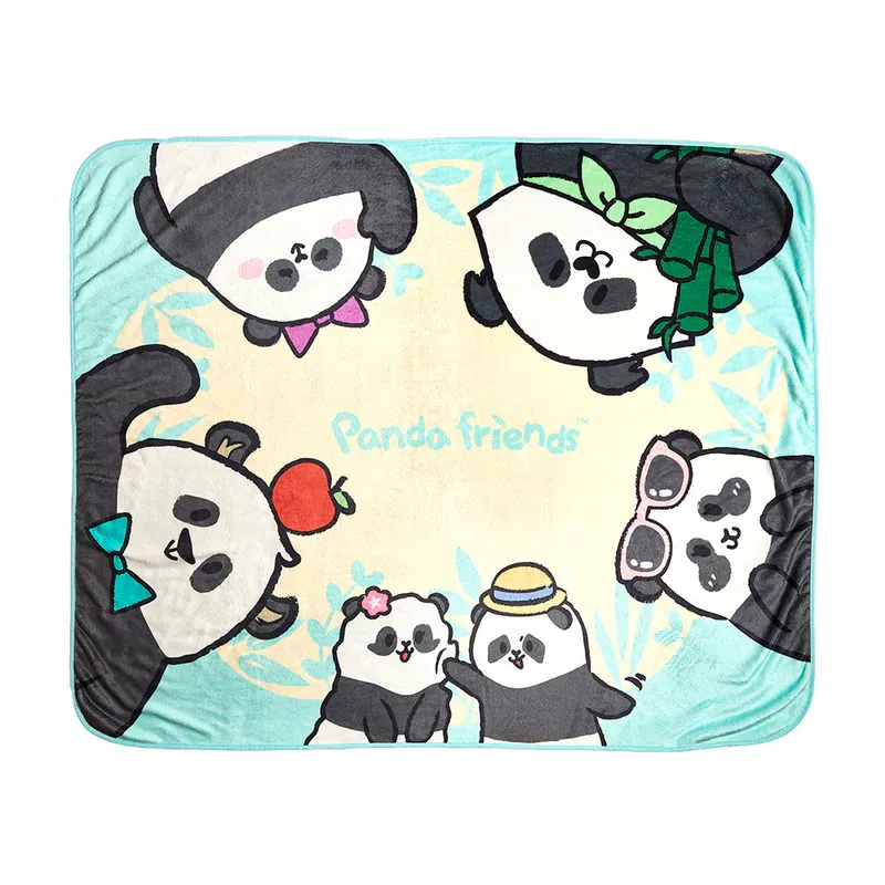 聖誕限定大熊貓精品(Panda Friends 毛毯)